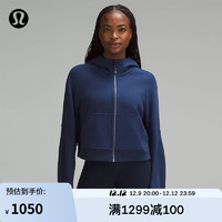 lululemon丨Scuba 女士宽松款拉链连帽衫 透气 LW3EOZS 夜海色 线上专售 M/L