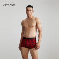 Calvin Klein内衣男女甜蜜喜庆舒适透气新年红文胸内裤随心选 NB3751-KHG-红格 34A