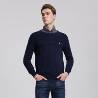 唯品基础款休闲保暖舒适棉男式针织衫