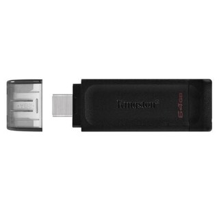 Kingston 金士顿 u盘USB3.2 安卓手机平板Type-C单接口 高速闪存盘 DT70高速读取 64G