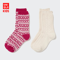 UNIQLO 优衣库 女童 袜子2双装