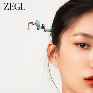 ZEGL设计师海洋印迹系列淡水珍珠发簪女高级感新中式简约现代钗子 海洋印迹发簪