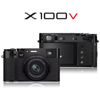 FUJIFILM 富士 X100V 黑色富士 x100v复古 数码 旁轴 无反 微单 相机 2610万像素 定焦套装 X100F升级