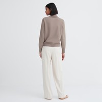 UNIQLO 优衣库 女士两翻领针织衫（舒芙蕾毛衣）463426