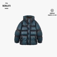 Berluti 冬季男士皮革羽绒夹克外套 蓝色 A48