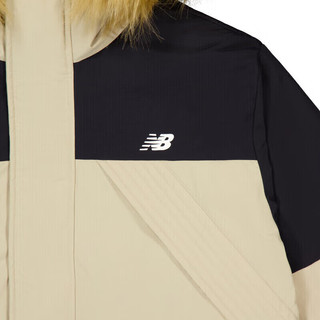 NEW BALANCE 23年男女同款潮流中长款连帽鸭绒户外羽绒服AMJ34323 SOT L