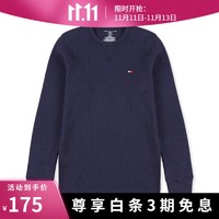 TOMMY HILFIGER 时尚潮流男士长袖T恤 深蓝色09T3585-410 M