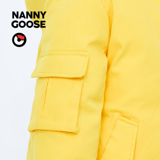 NANNY GOOSE 保姆鹅 儿童羽绒服宝宝双面羽绒服加厚小童短款耐污羽绒外套