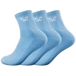 CROSSWAY 克洛斯威 专业运动篮球中筒袜 蓝色 3双装