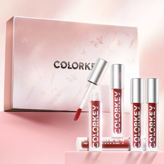 colorkey 珂拉琪 Color Key珂拉琪 空气唇釉 釉光琪境礼盒 （5支装）丝绒镜光系列