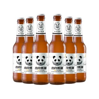 有券的上：Jack Panda 杰克熊猫 精酿小麦白啤酒 275ml*6瓶 送品牌酒杯