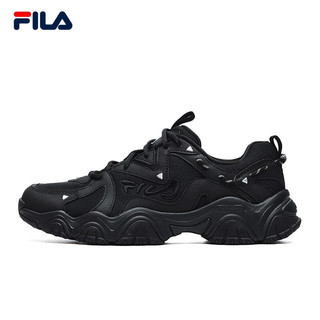 FILA 斐乐 FLUID猫爪鞋 老爹鞋男 休闲鞋复古男鞋 黑-BK 41