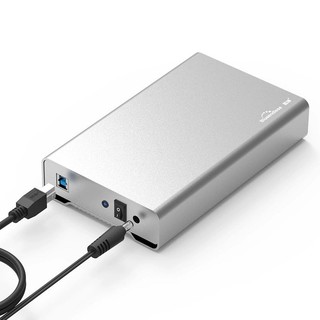 BLUEENDLESS 蓝硕 3.5寸硬盘盒子TypeC全金属外壳USB3.0台式机底座串口外接置