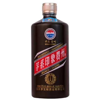 國醬 茅系印象贵州酒酱香型53度粮食白酒礼盒整箱 500mL6瓶