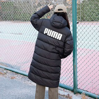 彪马（PUMA）长款羽绒服 23冬季款男女运动服户外出行防风休闲保暖羽绒外套 01黑色【80%鸭绒】店长主推 XL【180-185cm/170-180斤】