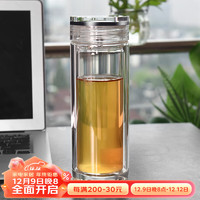 诺亚 口杯双层高档玻璃杯 礼盒装 2#350ML