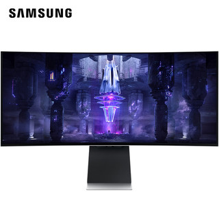 PLUS会员：SAMSUNG 三星 S34BG852SC 34英寸 曲面 FreeSync 显示器（3440×1440、175Hz、HDR400、Type-C 65W）