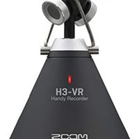 ZOOM H3-VR 360° 录音机，录制 Ambisonics、双耳和立体声，电池供电，录制到 SD 卡，无线控制