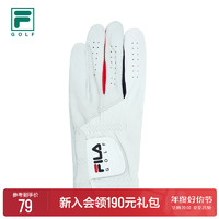 FILA 斐乐 GOLF 斐乐官方男士运动单只手套舒适透气专业运动高尔夫手套