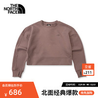 北面（The North Face）简洁圆领舒适柔软透气时尚百搭女士卫衣83SP I0V/灰色 M160/84