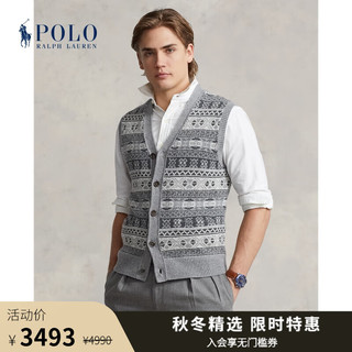 RALPH LAUREN Polo Ralph Lauren 拉夫劳伦男装 23早秋费尔岛杂色针织衫背心RL17080 020-多色 XL