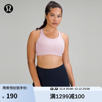 lululemon 丨Energy™ 女士高支撑运动内衣 速干透气 LW2CVES 粉色牡丹色 32D