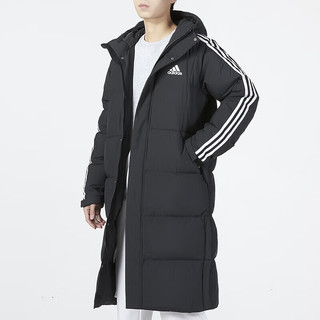 阿迪达斯 （adidas）男女装23冬季长款羽绒服冬季连帽运动服保暖防风夹克外套 IT8714/晒图退10 XS