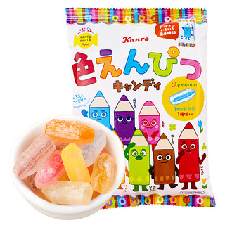 甘乐 进口糖果8种水果味铅笔糖硬糖儿童休闲零食趣味糖结婚喜糖礼物75g