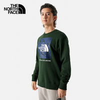 北面（The North Face）休闲卫衣男户外春秋宽松印花无帽套头衫 86Q0 I0P XXL/185