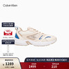 Calvin Klein Jeans24春夏男复古撞色拼接印花厚底网球鞋运动鞋ZM02670 01S-牛乳白 42