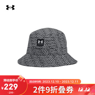 安德玛 UNDERARMOUR）Branded男子训练运动渔夫帽1376704 黑色002 M/L