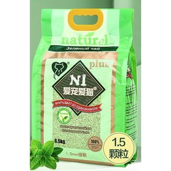AATURELIVE N1爱宠爱猫 豆腐猫砂 绿茶味 1.5mm 6.5kg*3