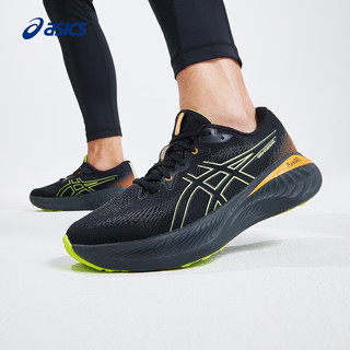 ASICS 亚瑟士 跑步鞋男鞋缓震耐磨运动鞋回弹跑鞋 GEL-CUMULUS 25 GTX 黑色/绿色 44.5