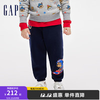 Gap 盖璞 男幼童冬季2023新款卫裤847204儿童装束脚裤 海军蓝 110cm(4-5岁)亚洲尺码