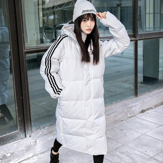 阿迪达斯 （adidas）官网女装羽绒服23冬季运动服长款过膝加厚保暖连帽羽绒服 IT8713 3XL