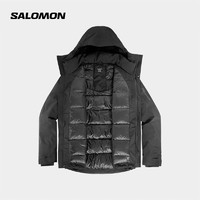 萨洛蒙（Salomon）男款 户外运动休闲防风蓬松保暖羽绒服外套 PATROLLER GTX DOWN 深黑色 C21033 XS