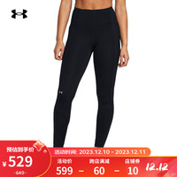 安德玛（UNDERARMOUR）秋冬ColdGear女子训练运动紧身裤1381751 黑色001 XL