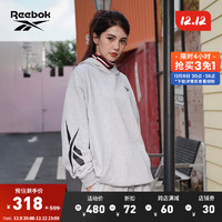 Reebok锐步男女同款HOODIE休闲连帽针织套头衫 灰色 M