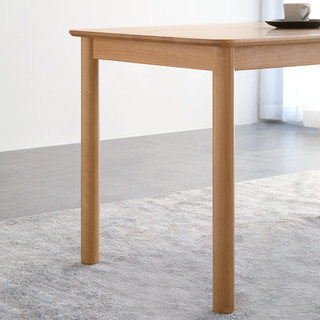 原始原素实木餐桌现代简约小户型餐椅套餐一桌四椅--1.4米