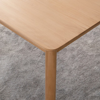 原始原素实木餐桌现代简约小户型餐椅套餐一桌四椅--1.4米