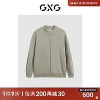 GXG男装 商场同款卡其色防缩圆领毛衫 冬季GEX12028314 卡其色 165/S