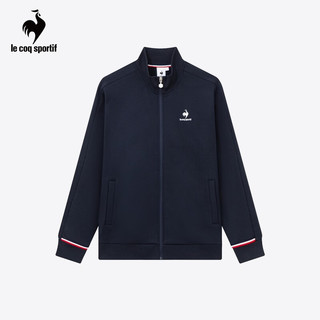 乐卡克（Le coq sportif）公鸡男女款2023针织加绒休闲外套运动夹克/风衣CB-5649234 藏青/NVY S