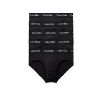卡尔文·克莱恩 Calvin Klein CK男士平角内裤套装 5条装 送男友礼物 000NB2876A XWB黑色 L