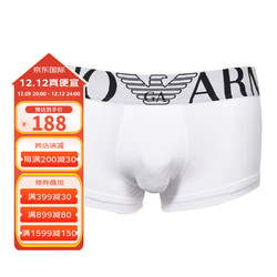 EMPORIO ARMANI 阿玛尼 EA 阿玛尼  四角平角裤男士内裤 111389 CC716 00010白色 M