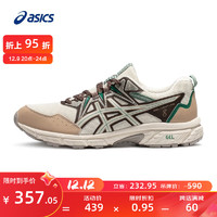 ASICS 亚瑟士 跑步鞋男鞋越野透气运动鞋抓地耐磨跑鞋 GEL-VENTURE 8 米色/灰色 44.5