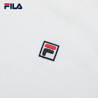 FILA 斐乐女子织衫时尚休闲条纹套头毛衣 云白-WT 160/80A/S