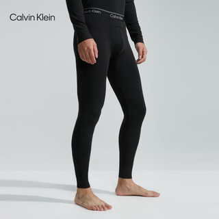 Calvin Klein内衣【吸湿速干】【悦动引力带】男新年红打底长裤NM2450 UB1-太空黑 XL