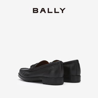 BALLY 巴利 男士黑色皮革乐福鞋6230239 黑色 41.5