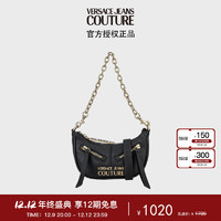 VERSACE 范思哲 Jeans Couture女士新月包腋下包 黑色