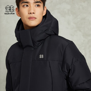 KOLON SPORT可隆男戈尔户外防风羽绒鹅绒服夹克 黑色BK 170/M